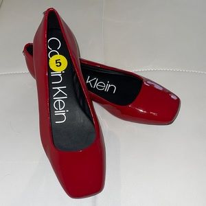 Calvin Klein red shoes